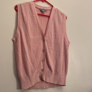 Vintage Nicklaus cotton sweater vest with mother of pearl buttons 90s
